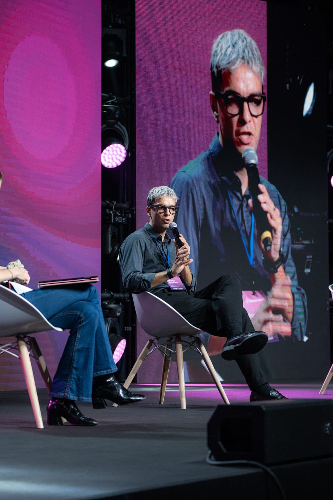 Marco Onorato durante un panel